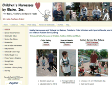 Tablet Screenshot of childharness.ca